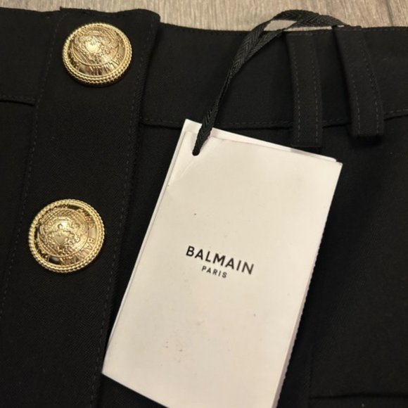 SOLD Balmain Button Heavy Wool Skirt from Riverdale Wardrobe - Picture 3 of 10